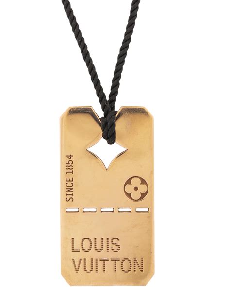 louis vuitton dog tag necklace|Louis Vuitton Logo Dog Tag Necklace on SALE .